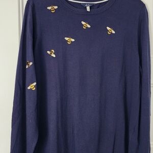 Size 14 womens joules sweater with bees